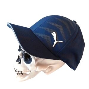Puma Cap Flexfit Hat Navy Blue L/ XL